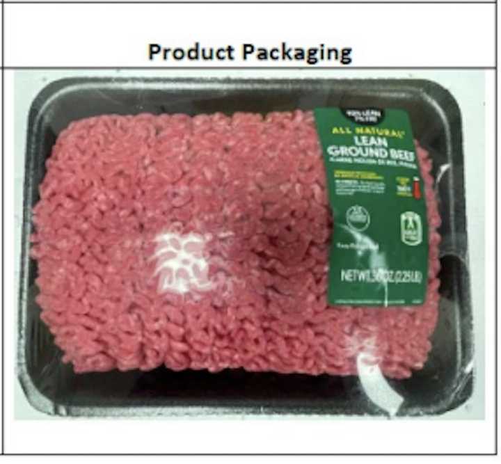 Oe of the recall ground beef products.