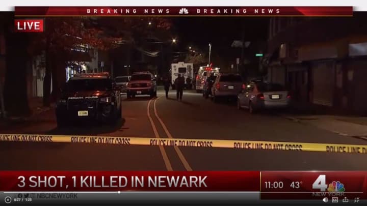 A 22-year-old was shot and killed in Newark Tuesday night
