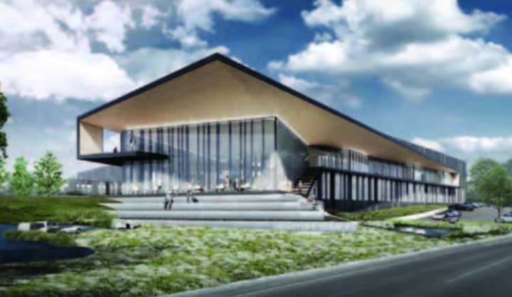 Rendering of the future Galaxy Life Sciences Manufacturing Building