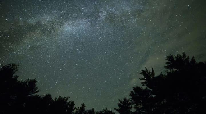 Photo illustration of night sky