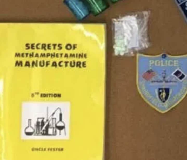 A book on how to cook meth allegedly discovered at a Holyoke home on March 5