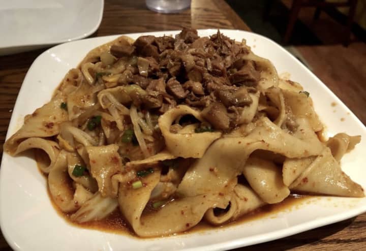Pork Biang Biang Noodles at Lili&#x27;s Restaurant in Amherst