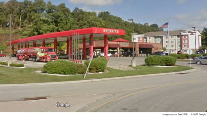 the Sheetz in the 3400 block of William Penn Highway in Wilkins Township.
