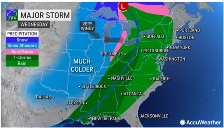 A look at the potentially major storm on track for Wednesday, Nov. 30.