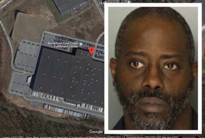Anthony Best and the Nordstrom Fulfillment Center where he was allegedly caught stealing.