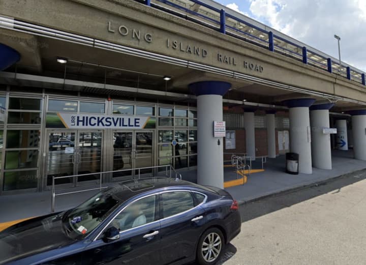 The Hicksville LIRR Station where a person was struck and killed by a train.