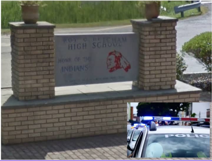 An internet threat at the RC Ketchum High School posted online led to a &#x27;hold in place&#x27; as police searched the building.