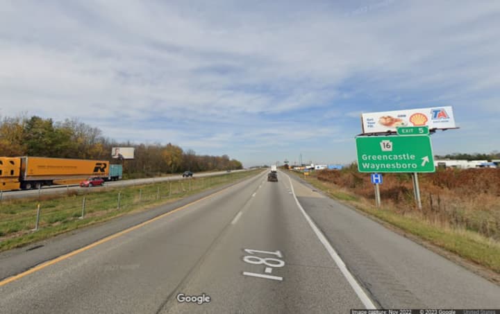 The stretch of Interstate 81 where the deadly crash happened.