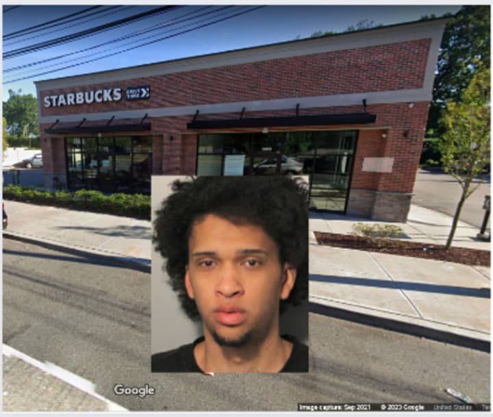 The suspect, Sandy Sanchez, and the Starbucks in Seaford.