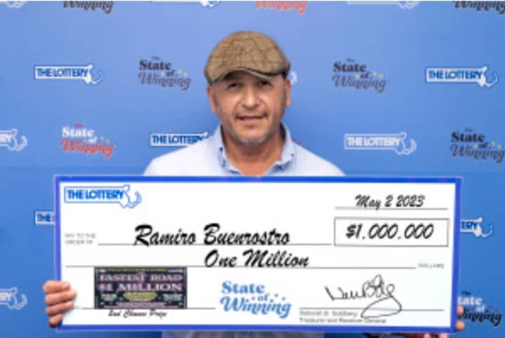 Ramiro Buenrostro, of Greenfield, won $1 million after his unlucky lottery ticket was chosen in the second-chance drawing.