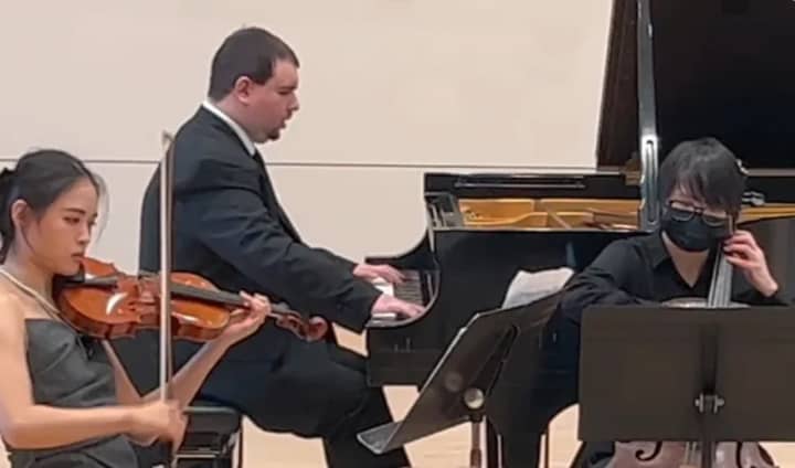 Yerko Difonis at his Rutgers University Chamber Recital held in March