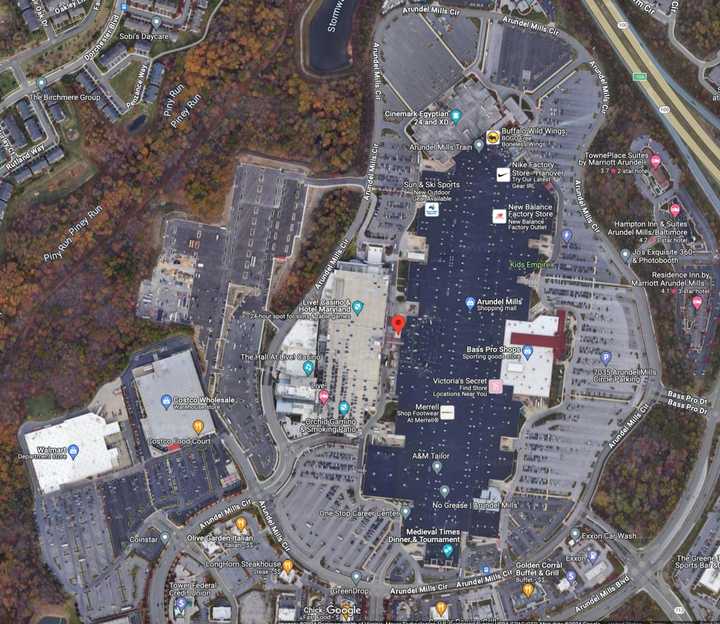 Robberies Reported Hours Apart Near Anne Arundel Mall, Casino Police