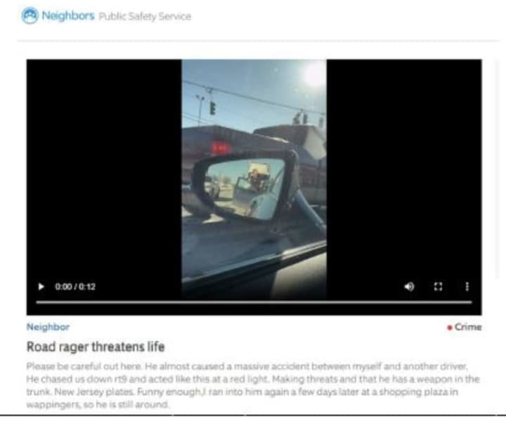The Ring camera video sent to the police.&nbsp;