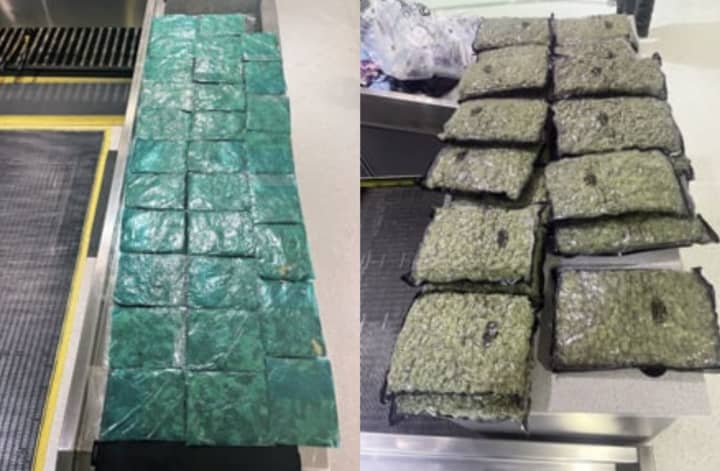 The seized marijuana from BWI Airport