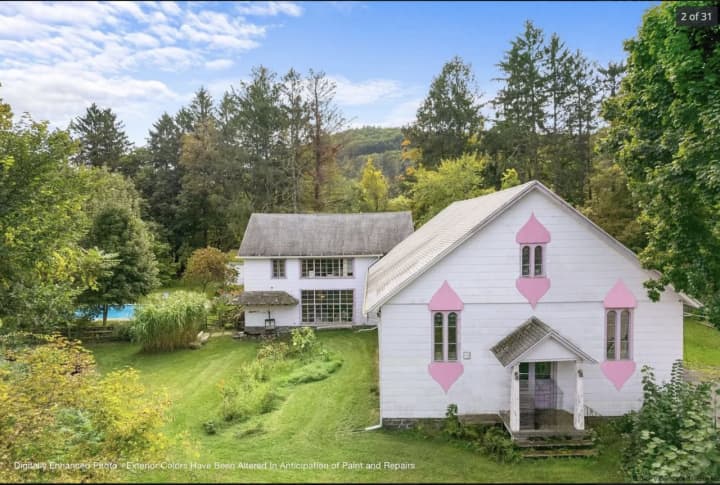 This converted church artist studio and farmhouse are for sale for $1.599 million in Saugerties.&nbsp;