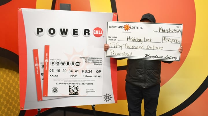 A Montgomery County man is calling himself ‘Holiday Luck’ after winning a $50,000 Powerball prize over Easter weekend.
  
