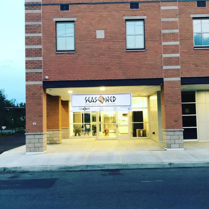 <p>The new storefront of Seasoned Delicious at 10 Cedar St. in Kingston</p>