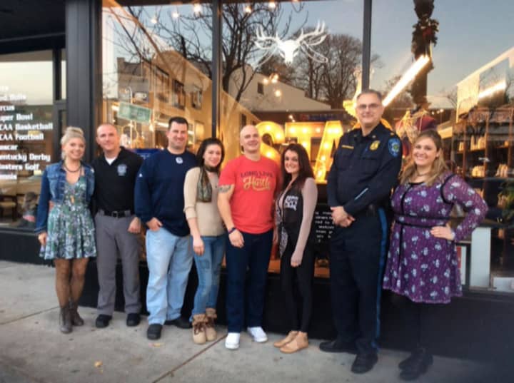 Stag House donated shaves to members of the Glen Rock PBA.