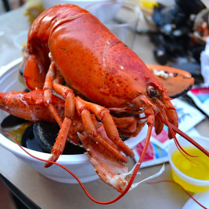 Clambake at Siegel Bros. Marketplace in Mount Kisco includes a pound lobster.