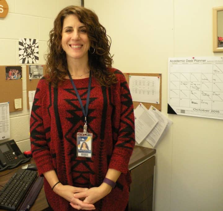 Stephanie Buckhout, an English teacher at The Tech Center at Putnam/Northern Westchester BOCES in Yorktown, won a state award for excellence after being nominated by a former student.