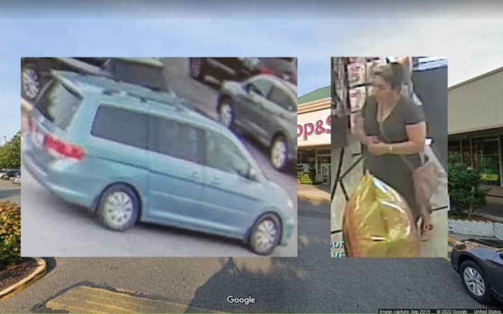 Police are searching for a woman who is accused of stealing a $500 gift card from Stop &amp; Shop in Huntington.