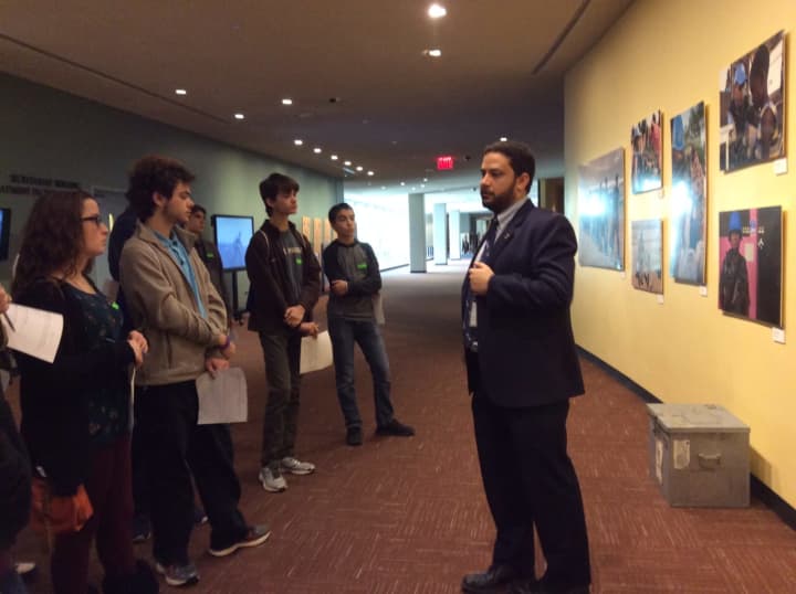 Students from Tappan Zee High School visited the United Nations.