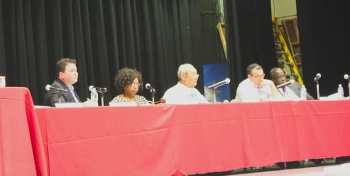 Teaneck Council deliberates during Tuesday night&#x27;s meeting.
