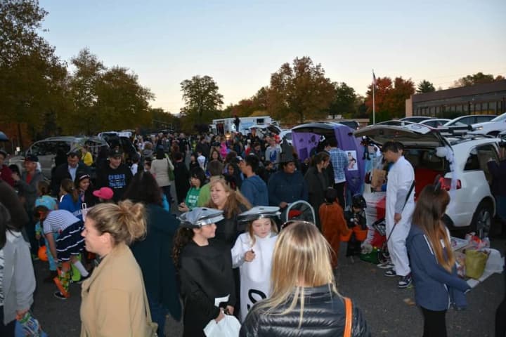Families at last year&#x27;s &quot;Trunk or Treat&quot; sponsored by the Northern Valley Coalition. 