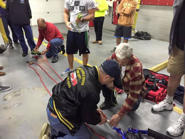 A rope rescue drill was on the schedule Tuesday night.