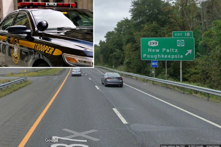 A 37-year-old woman was arrested after allegedly driving drunk on the New York State Thruway in New Paltz Tuesday, July 12.