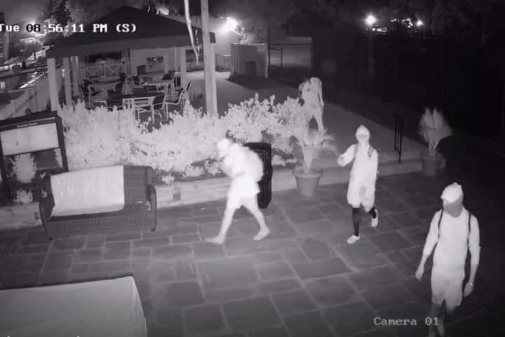 Nassau County Police are seeking four suspects who allegedly broke into the Seawane Country Club tennis shop in Hewlett Harbor on Wednesday, Aug. 31.