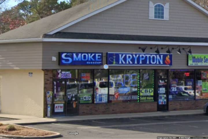 Three employees at Long Island businesses, including Krypton Smoke Shop on Smithtown Blvd., are facing charges for allegedly selling alcohol to minors.