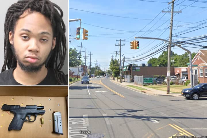 Teandre Johnson, age 21, was arrested Wednesday, Nov. 16, after he was allegedly found with a loaded gun during a traffic stop in Elmont.
