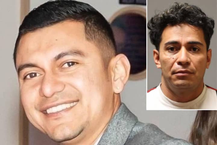 Alcides Lopez Cambara (right) was sentenced to 25 years to life in prison in Suffolk County Court Monday, Jan. 23, following his jury conviction for murder and robbery in the November 2020 killing of Marco Grisales (left) in Riverhead.