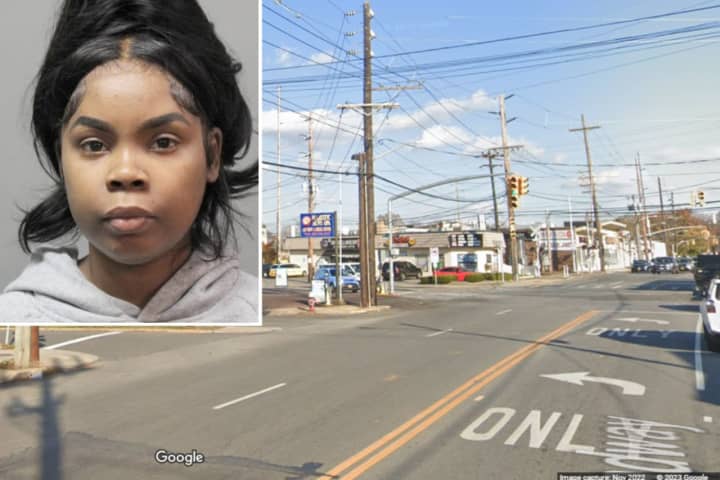 Natasha Robinson, age 37, was arrested on multiple charges after allegedly driving drunk and causing a hit-and-run crash on Broadway in Hewlett with a 2-year-old child in her car late Thursday, Feb. 23.