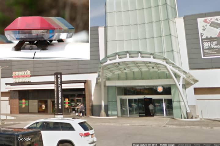Nassau County Police are investigating after a woman was punched in the face at Roosevelt Field Mall in East Garden City.
