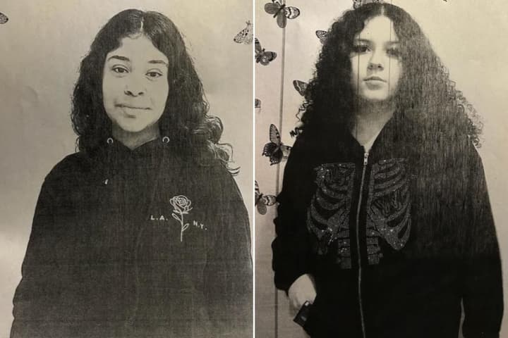 Brittany Villatoro (left), age 16, and Angelina Smith, age 13, were last seen on Stony Brook Road in Stony Brook on Sunday, May 21.