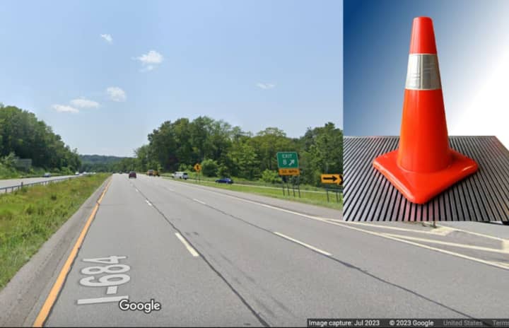 The lane closures will affect I-684 South in North Salem.