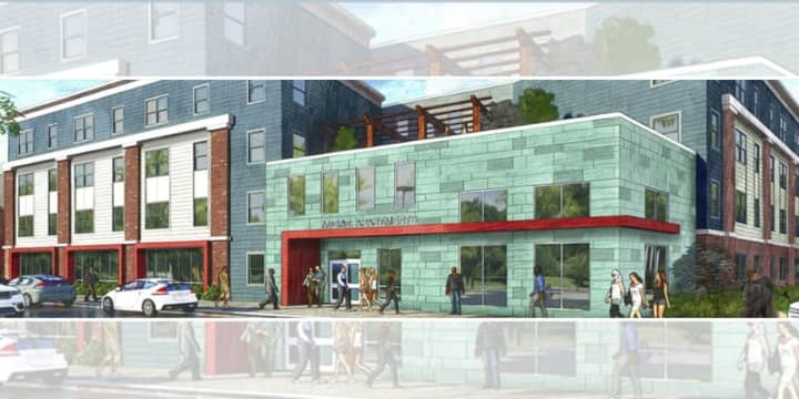 An artist rendering of the future Mosaic Apartments in Schenectady.&nbsp;