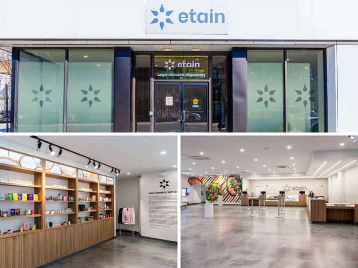 The new Etain adult-use dispensary in White Plains.&nbsp;