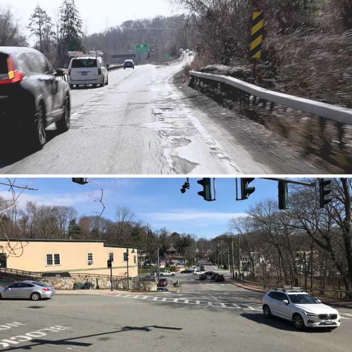 Briarcliff Manor village officials released pictures of decayed road conditions on Route 9A.&nbsp;