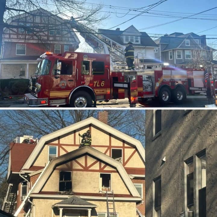 The blaze happened at 131 South Broadway in White Plains.
