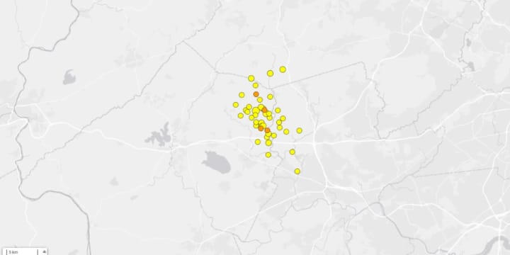 Dozens of small aftershocks were recorded in New Jersey in the days following a 4.8 magnitude quake that shook the region on Friday, April 5.&nbsp;