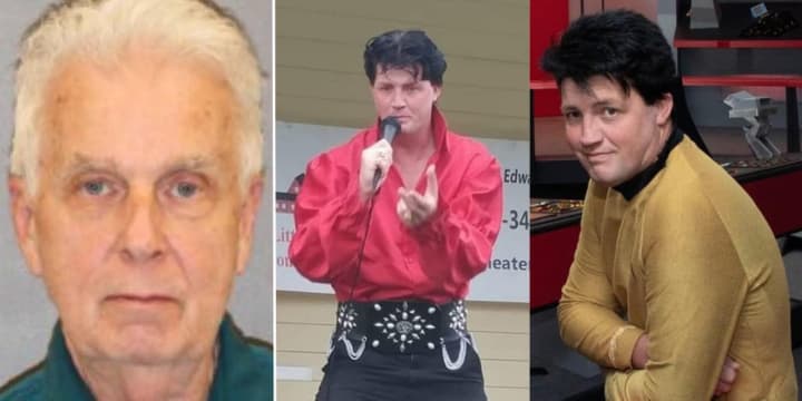 Ronald Rayher (left) is charged with manslaughter in the death of popular Elvis and “Star Trek” impersonator, Thomas Krider, also known as TJ Greene.
  
