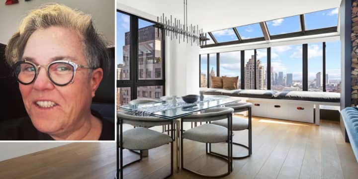 Rosie O’Donnell listed her Manhattan penthouse for $7.5 million.&nbsp;