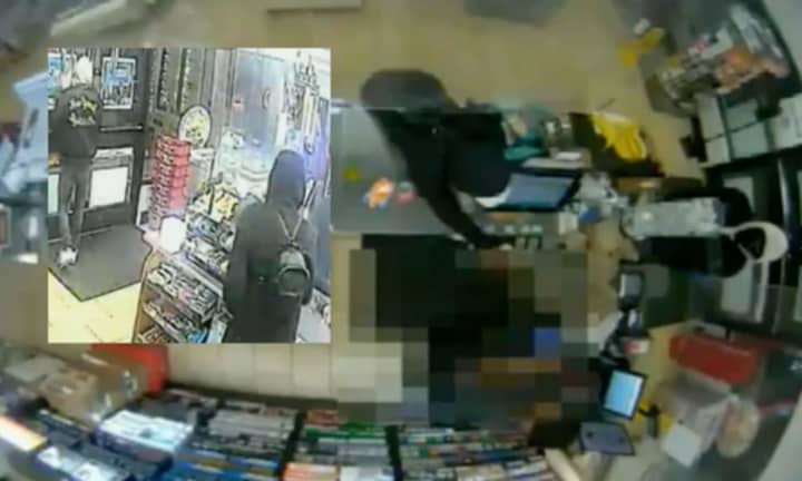 The suspects robbed the 7-Eleven while two lookouts remained outside