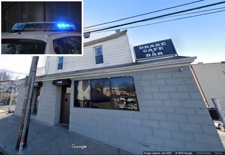 A drunk driver crashed into the Drake Main Cafe and Bar on Drake Avenue in New Rochelle, injuring five people, police said.