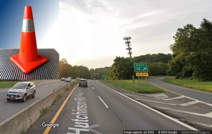 Part of the Hutchinson River Parkway in Harrison and Scarsdale between Exits 12 and 14 will soon be affected by lane reductions and ramp closures.