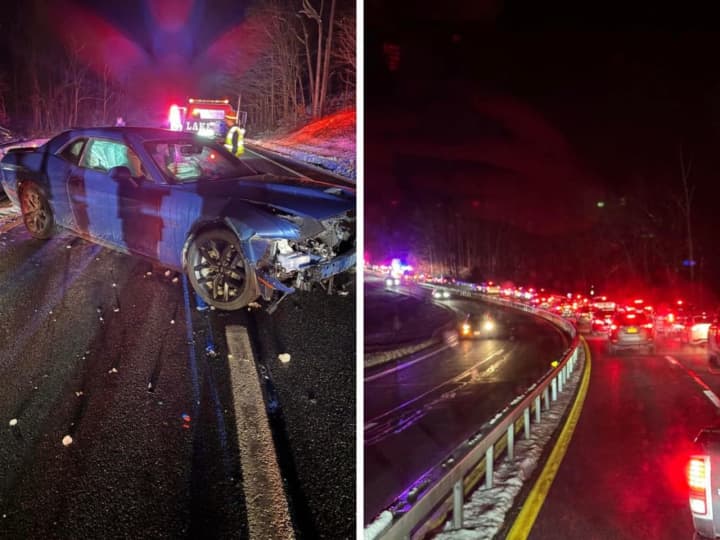 The crash happened on the northbound Taconic State Parkway in Kent by the Dutchess County line, firefighters said.