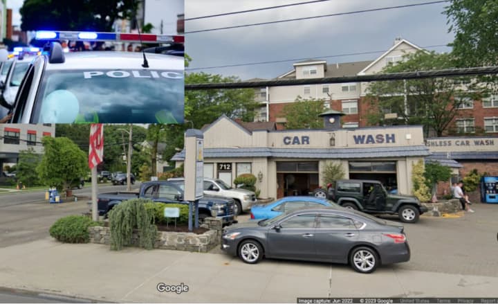 One of the thefts happened at the Dip-In Car Wash in Mamaroneck at 712 Mamaroneck Ave.